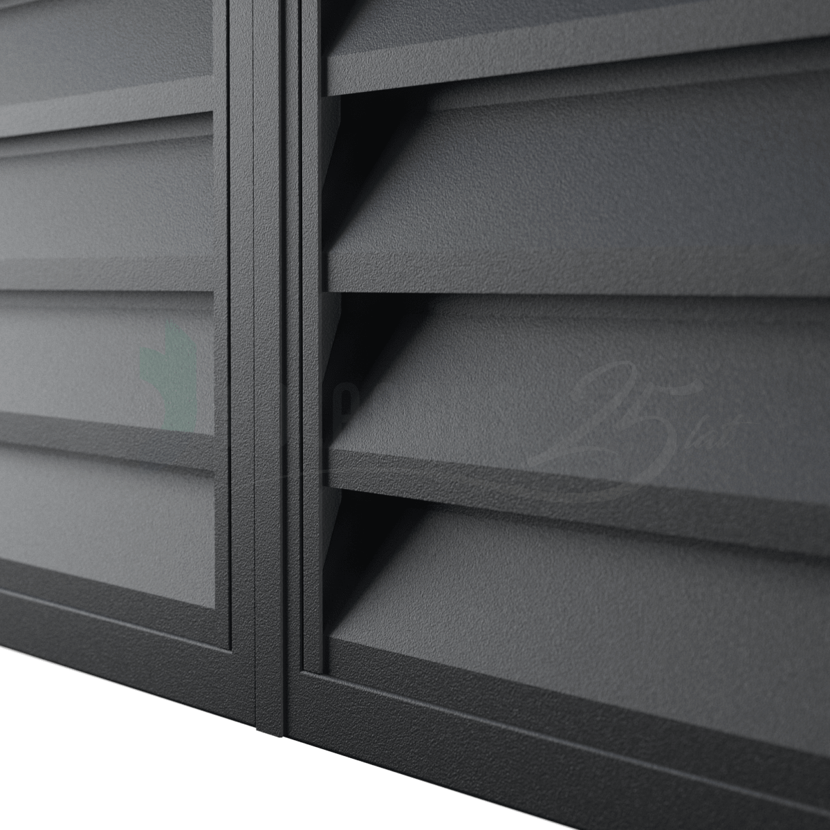 Moderner Metallzaun Referenz MODERNE-BMZ-0072 – klare Zaungestaltung