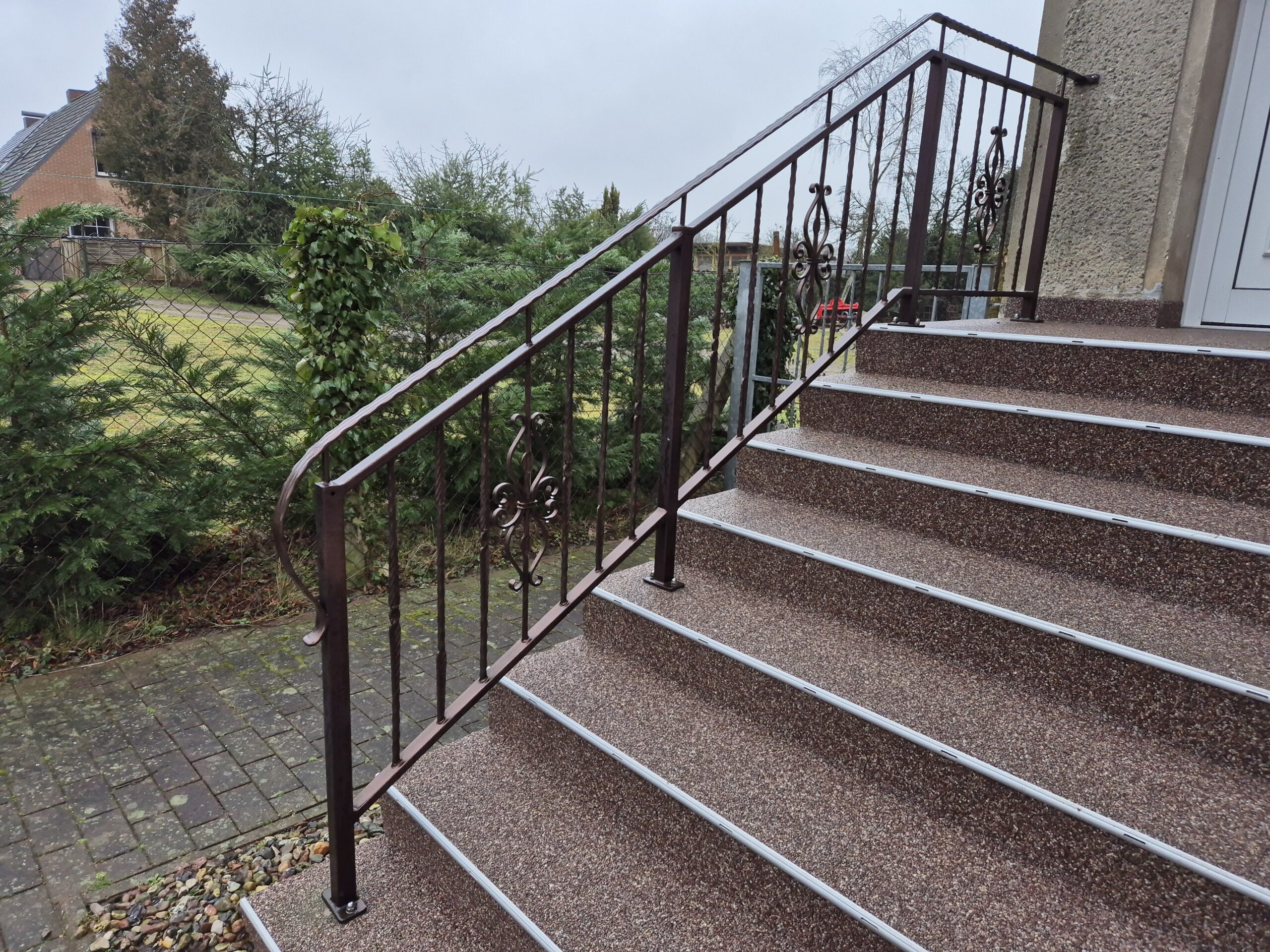 Metalltreppe für Innen- und Außenbereich